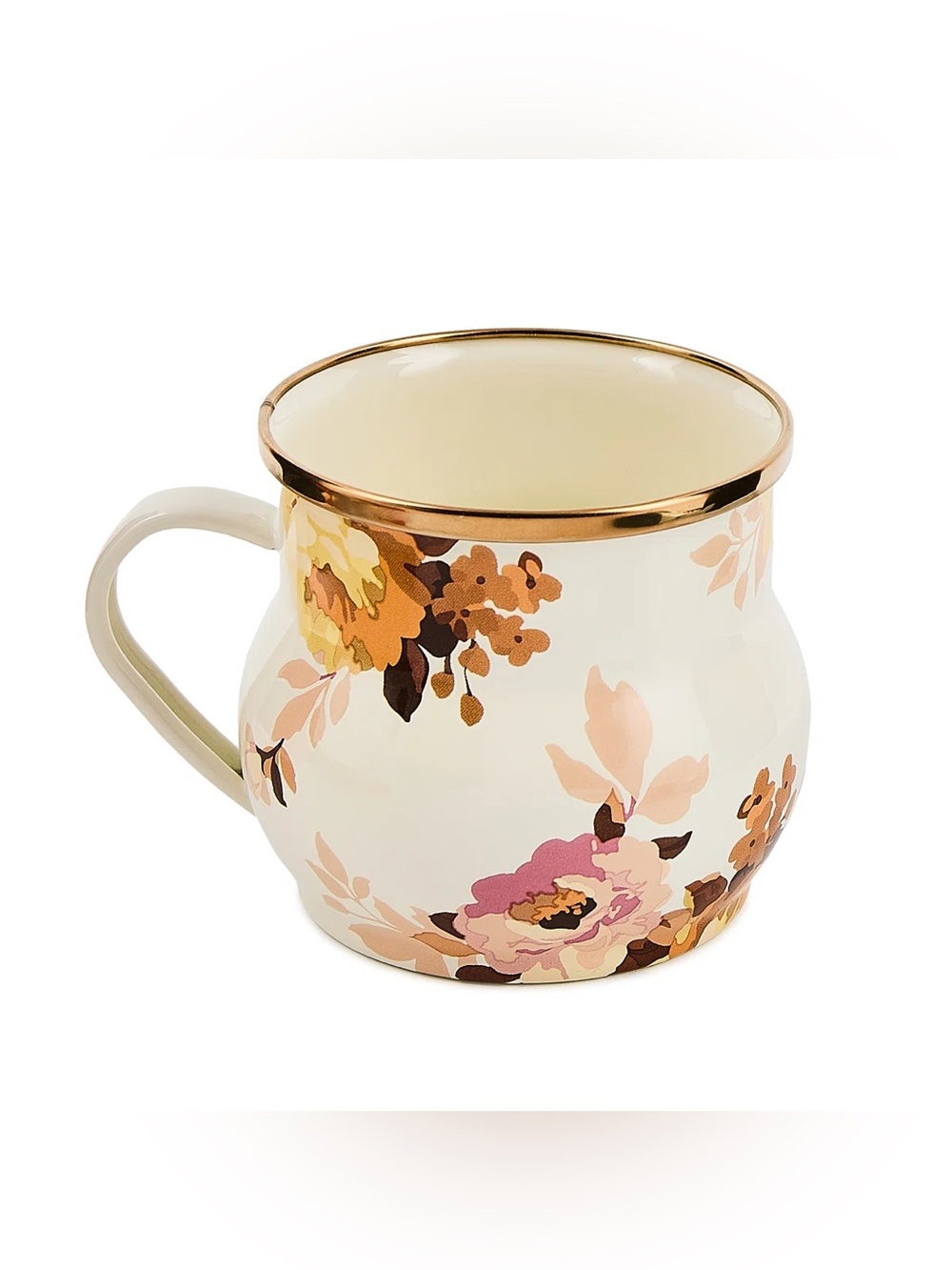 MacKenzie-Childs Wild Rose White Mug